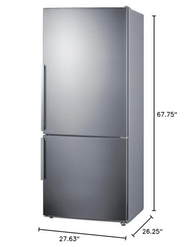 Summit Appliance FFBF283SS 28 Inch Wide Bottom Freezer Refrigerator thumb #4