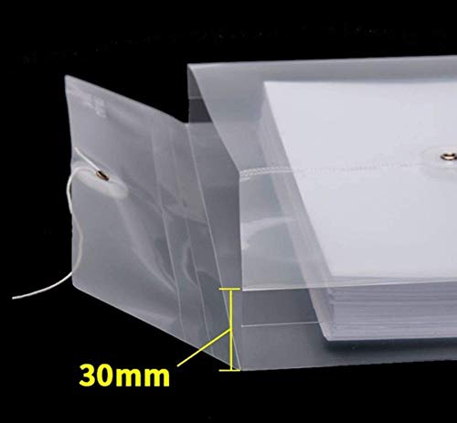 Image of 5 Pack A4 Legal Top Opening Document File Bag,Colored Envelope Holder Storage Case,Snap Button Organizer,My Clear Plastic Container (Pack Of 5 Multi Colors)
