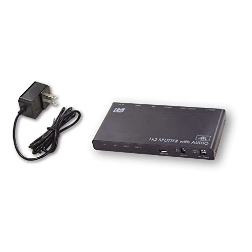 ラトックシステム(RATOC Systems) 4K60Hz/ダウンスケール対応 外部音声出力付 HDMI分配器 RS-HDSP2PA-4KA
