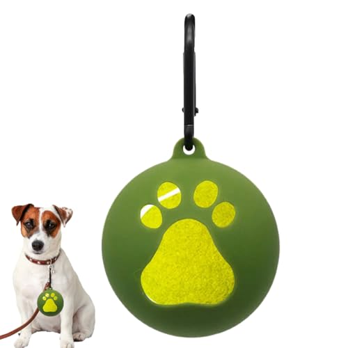 シリコンボールキャリア - 犬のテニスボールホルダー、リーシュアタッチメント|軽量のポータブルデザイン、安全なグリップホルダー、便利なハンズ無料のペットおもちゃの子犬犬の屋外運動散策の使用