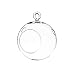 WGV Plant Terrarium/Hanging Candle Holder, Round Base with 1 Hook (6 Pcs)