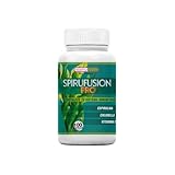Healthy Fusion Espirulina Pura con Chlorella y vitamina C | Espirulina con 99% de pureza | Fuente rica en Vitaminas esenciales | Fortalece las defensas | Minerales y Aminoácidos | 100 cápsulas