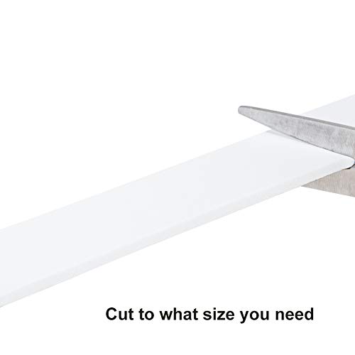 Yotache White Thin Weather Stripping 1/16 Inch Thick X (.50) 1/2 Inch Wide, 1.5Mm Foam Gasket Seal Tape For Window, Sliding Door Jamb, Speaker, Dashboard, Total 33 Feet Long #TOP3