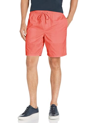 Image of Amazon Essentials Men's 8 inch Inseam Relaxed-Fit Cotton Drawstring Pull-On Walk Shorts, Summer-Weight