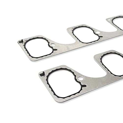 Image of Engine Upper & Lower Intake Gaskets Set Compatible with 2004-2011 Buick Lacrosse Rendezvous Cadillac CTS SRX STS Malibu Pontiac G6 G8 Saturn Aura 3.6L 12598158