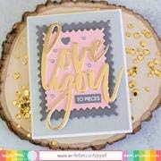 Waffle Flower Nesting Postages Die (Includes Dies in The Classic Postage Stamp Shape)