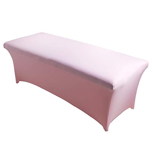 SHISI Cosy Beauty Mattress, Stretchable Eyelash Extension Salon Professional Table Cover, Styling Accessories Lash Bed Cover Tablecloth(Light Pink)