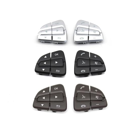 Boutons commutation commande volant Benz W176 W246 W156 finition Moka gauche - 3
