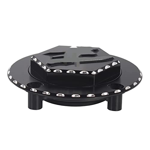 Bouchon réservoir Hayabusa en aluminium noir taillé dans la masse pour GSX 1300R 2008-2020