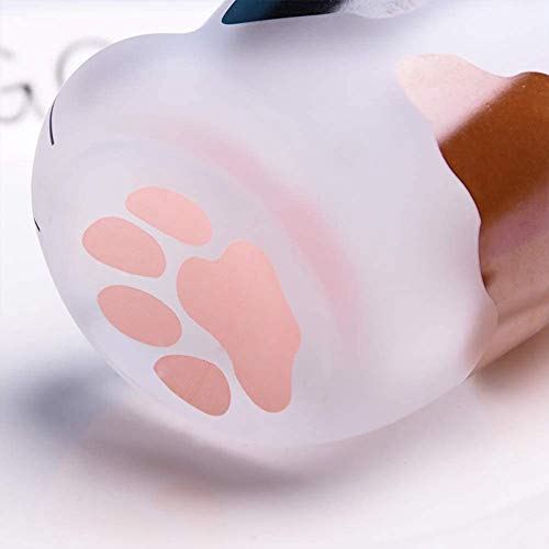 ZESHIZE - Tazza in vetro opaco con zampa di gatto