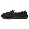 The Slipper Company Mens Moccasin Slipper in Black - Size 8 UK - Black #3