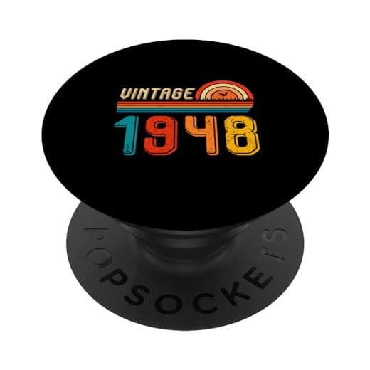 Regalo de cumpleaños 75 años para hombres y mujeres, retro, vintage, 1948 PopSockets PopGrip Intercambiable