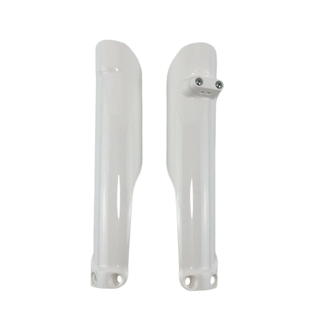 Protectores de Horquilla de plástico compatibles con Motocicletas Todoterreno TE TX FE FC TC 2016-2022(White)