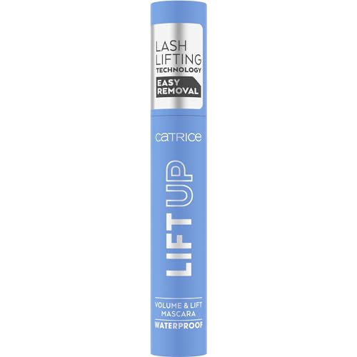 Catrice LIFT UP Volume & Lift Mascara Waterproof, Nr. 010, Schwarz, volumengebend, schwunggebend, matt, vegan, wasserfest, ohne Mikroplastikpartikel, ohne Parfüm, 1er Pack (11ml)