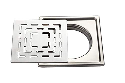 Kyoto Grating Ferry Trap Stainless Steel Plain Drain Cover/Jali for Bathroom and Kitchen (5"X5") (B084SYJCHC) Amazon Price History, Amazon Price Tracker