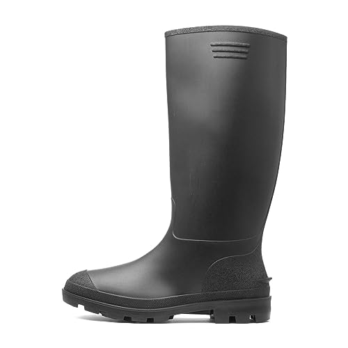 Shoe Zone - Adults Black Tall Welly - Size 10 UK - Black