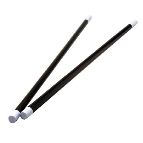 Dozen Black Dance Canes with White Tips - 32