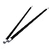 Dozen Black Dance Canes With White Tips - 32"