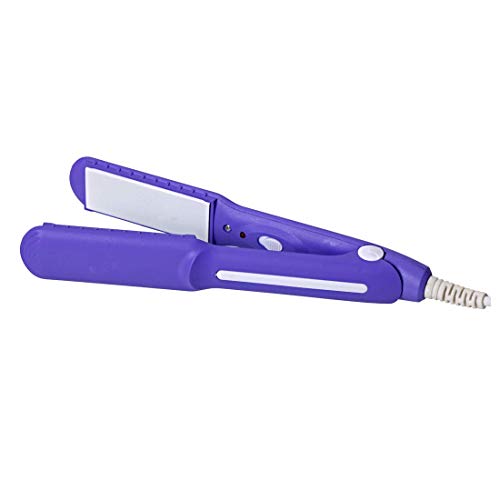 Image of Professional Hair Flat Iron - Quick Heating, Long-Lasting Smoothness, Suitable for All Hair Types (Purple)