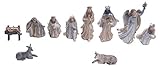 Contenido: 1 pieza Gilde 21731 Antiguo Figuras de belén Juego de 15 cm 11 Piezas pintadas a Mano 5 – 15 cm, decoración navideña bajo el árbol de Navidad