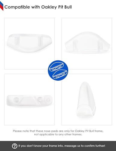 Image of BLAZERBUCK Replacement Nose Pads Piece for Oakley Pit Bull OO9127 / Pit Bull Asian Fit OO9161 Sunglasses