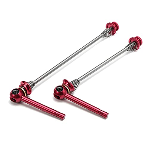 lazyfun Locking Skewer Wheel Quick Release Skewers Set Cycling Wheels Locking?Black/Red/Blue