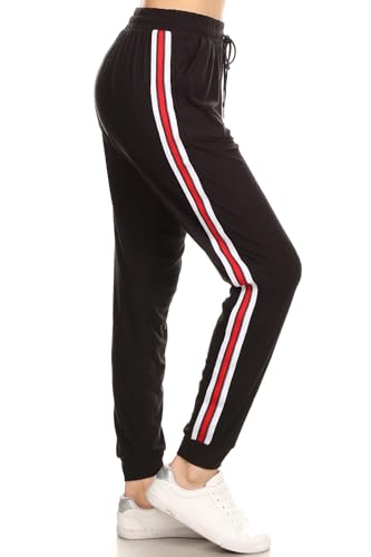 LA12ST Jogger Pants for Women Womens Sweatpants Drawstring Pockets Soft Workout Yoga Lightweight Lounge Pants