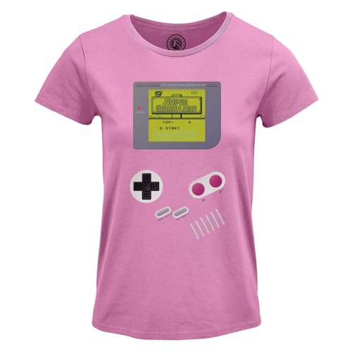 T-shirt femme jeux video retro col rond en coton premium respirant motif durable