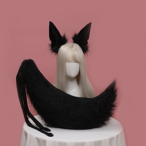 Oreilles loup Lolita ensemble coiffure fourrure sans glissement - 2