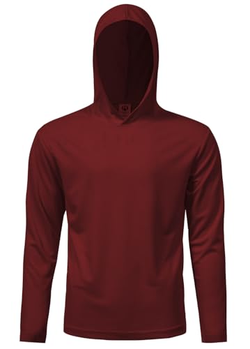 Image of 5 Pack Men's UPF 50+ Sun Protection Hoodie Shirts Long Sleeve Shirts Quick Dry Lightweight for Running Workout Hiking Fishing