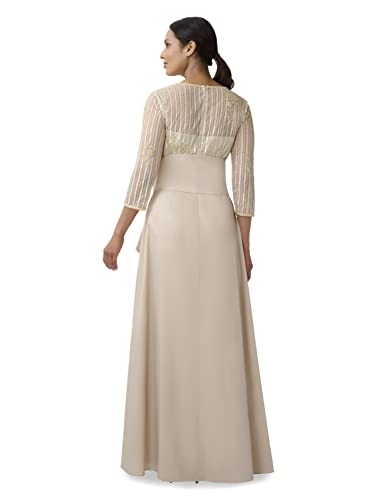 Image of Adrianna Papell Women's Beaded Bodice Taffeta Gown