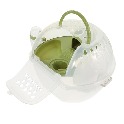 Mikikit Portable Hamster Travel Cage Breathable Carrier Box for Animals Lightweight Design for Gerbils Mice and Hedgehogs for