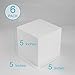 Silverlake 5x5x5 Craft Foam Cubes for Styrofoam Block Projects (6-Pack)