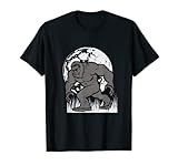 Photo Gallery bigfoot t-shirt bigfoot sasquatch luna piena yeti divertente camicia maglietta