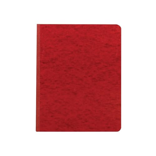 Smead PressGuard Report Cover, Metal Prong Side Fastener with Compressor, 3" Capacity, Letter Size, Bright Red, 1 Each