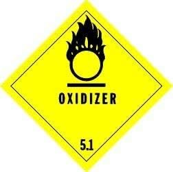 Oxidizer Label, Roll of 500