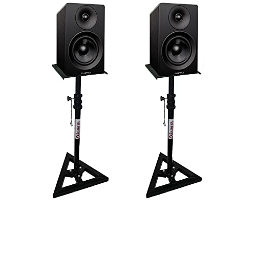 Image of Studio Monitor Stands /Adjustable Floor Speaker Stand with Locking Safety Pin (Pack of 2 Stands)