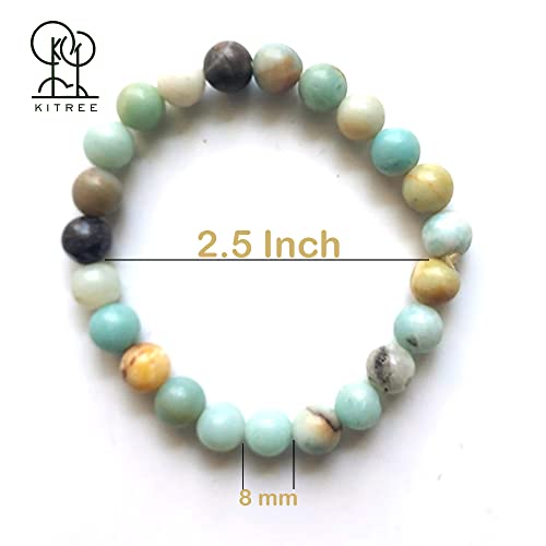 Image of HEALING AND SEMI-PRECIOUS CRYSTAL STONE BRACELET 8 MM ROUND FOR FENSHUI