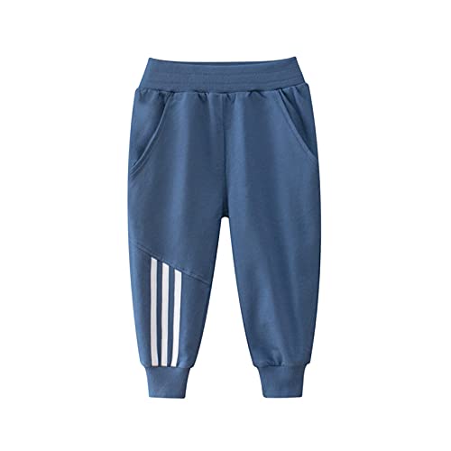Image of HILEELANG Toddler Boy Sweatpants Kids Sport Jogger Cotton Casual Active Playwear Sweats Pants 2-Pack