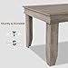 GarveeHome Farmhouse Dining Table for 6-8 People, 71 in Long Kitchen Tables with Wooden Sturdy Frame, 6 ft Large Rectangular Dinner Table for Dining Room, Kitchen, Grey, 71