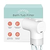 Canopy Baby Bath Tub Filter – Gentler Water Filtration for Delicate Skin | Reduces Chlorine & Irritants | BPA-Free Silicone Spout Cover | Easy Tool-Free Install | Activated Carbon Filtration