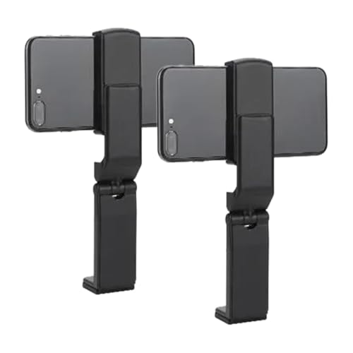 Amusingtao 2pcs Airplane Phone Holder 360 Rotatable Adjustable Desk Phone Stand Foldable Retractable Clamp Universal Phone Holder Portable Mount Travel Essential for Plane Train Work Video