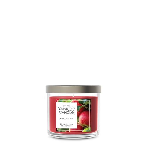 Bougie Yankee Candle Macintosh en verre à diffusion parfumée longue durée