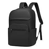 SUIKIHUM 16 Inch Laptop Backpack for Men Women, Travel Backpack W/Anti-Theft Pocket, Business Backpack Lightweight Water-Resistant TSA Approved for Work College, Soft Black