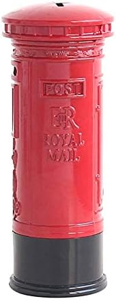 Piggy Banks Money Boxes Meduim Phone Box Telephone, Made of Die Cast, London Collectable Souvenir, Metalic Red (款式 : B)