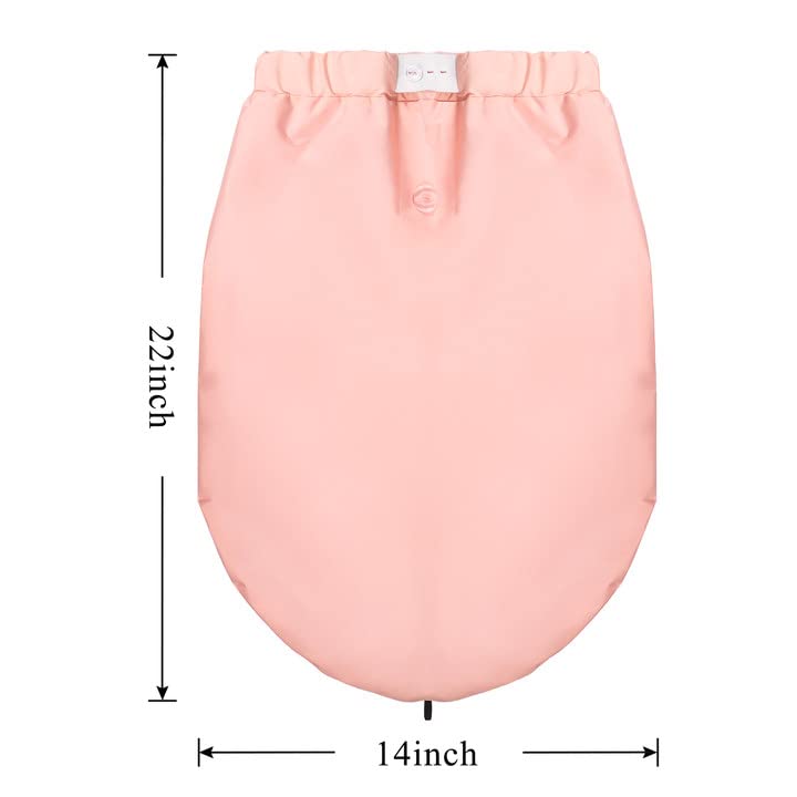 Miniatura 7 de Gorro de ducha grande para mujer, gorro de ducha ajustable, gorro de ducha rosa, impermeable, para mujeres de cabello largo (grande, rosa)
