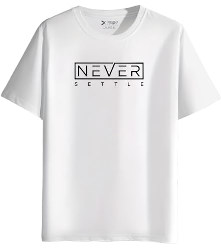 Image of XENOVAURBAN Unisex Adults Regular and Plus Size XVA-A6 Printed Round Neck 100% Cotton Tshirt (Pack of 1)