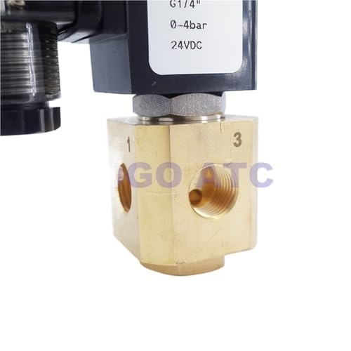 Válvula solenoide de gas 3/2 normalmente abierta latón NBR 7