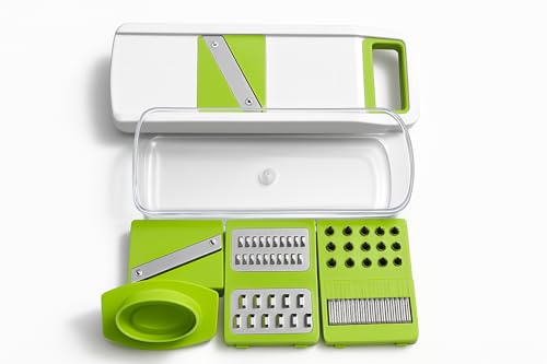 Image of 6-in-1 Vegetable Mandoline Slicer with Storage Container