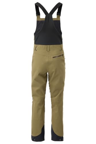 Flylow Men's Baker Bib Waterproof Breathable Ski & Snowboard Pants - Capers - Medium